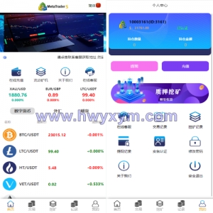 定制版MT5微交易系统/MT5微盘系统/矿机质押/外汇虚拟币微盘源码-海外优选源码