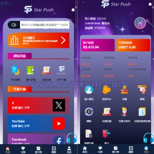 二开版海外任务系统/星座投资/TIKTOK脸书任务平台-海外优选源码