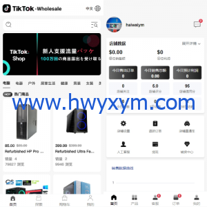 新版Tiktok跨境商城系统/多语言tiktok商城/内置客服/内嵌tiktok-海外优选源码